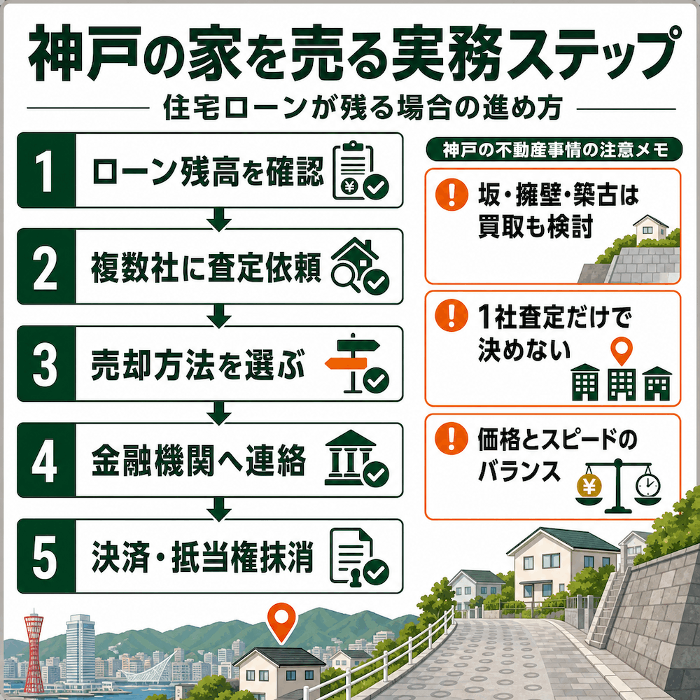 神戸の家を売る実務ステップ