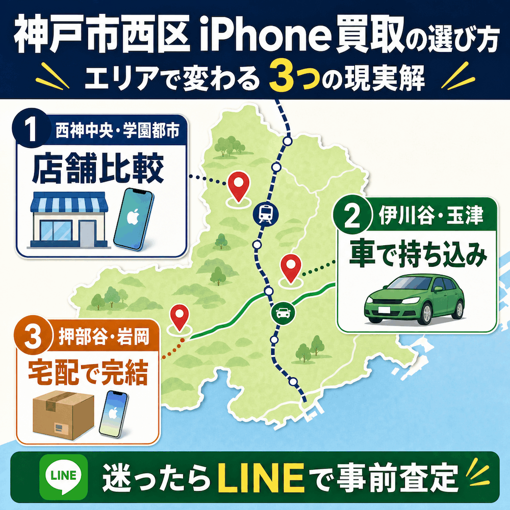 神戸市西区iPhone買取の選び方