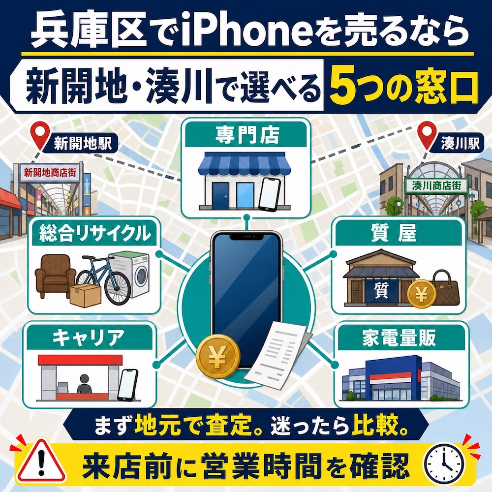 兵庫区でiPhoneを売るなら